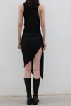marc le bihan sleeveless pleated T-shirt 1867 E23 black